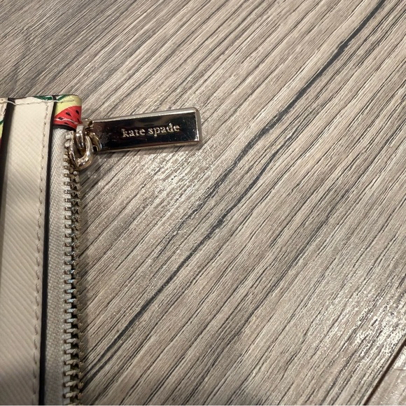 Kate Spade New York Staci Watermelon Party Print Large Slim Card Holder/Wallet - Picture 3 of 5